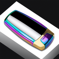 Nouveau design, logo personnalisé, briquet à plasma à double arc, résistant au vent, sensible au toucher, rechargeable par USB avec batterie incluse