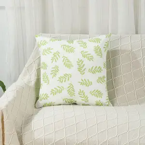 Amity Printing Outdoor Decorative Plant Pattern Polyester Waterproof Pillows Covers 45*45cm Square Cushion Covers For Sofa