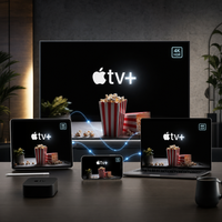 Offres Spéciales d'Abonnements à la Diffusion en Streaming Apple TV 1, 3, 6, 12 Mois, Lecture Vidéo HD Globale Fiable pour Tous les Appareils Apple et Smart