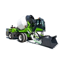 Camion malaxeur à béton autochargeur Chine, camion malaxeur à béton et ciment autochargeur pour travaux de construction