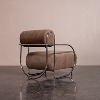 Chaise individuelle créative de designer, style Bauhaus industriel rétro, sculpture artistique, design de niche, personnalisable, directement de l'usine