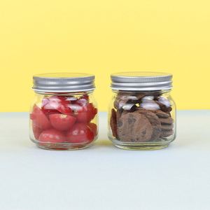 Modern Transparent Airtight Glass <b>Jars</b> with Lids-Empty Mason <b>Jars</b> <b>for</b> Camping & <b>Kitchen</b> Use Food <b>Storage</b> - Product Image 3