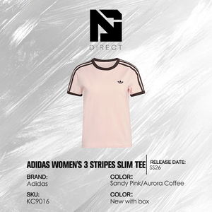 Adidas 3 Stripes Slim Tee Casual <b>Walking</b> Style <b>Top</b> Tee Breathable Sportswear Crew Neck T-Shirt - Product Image 6