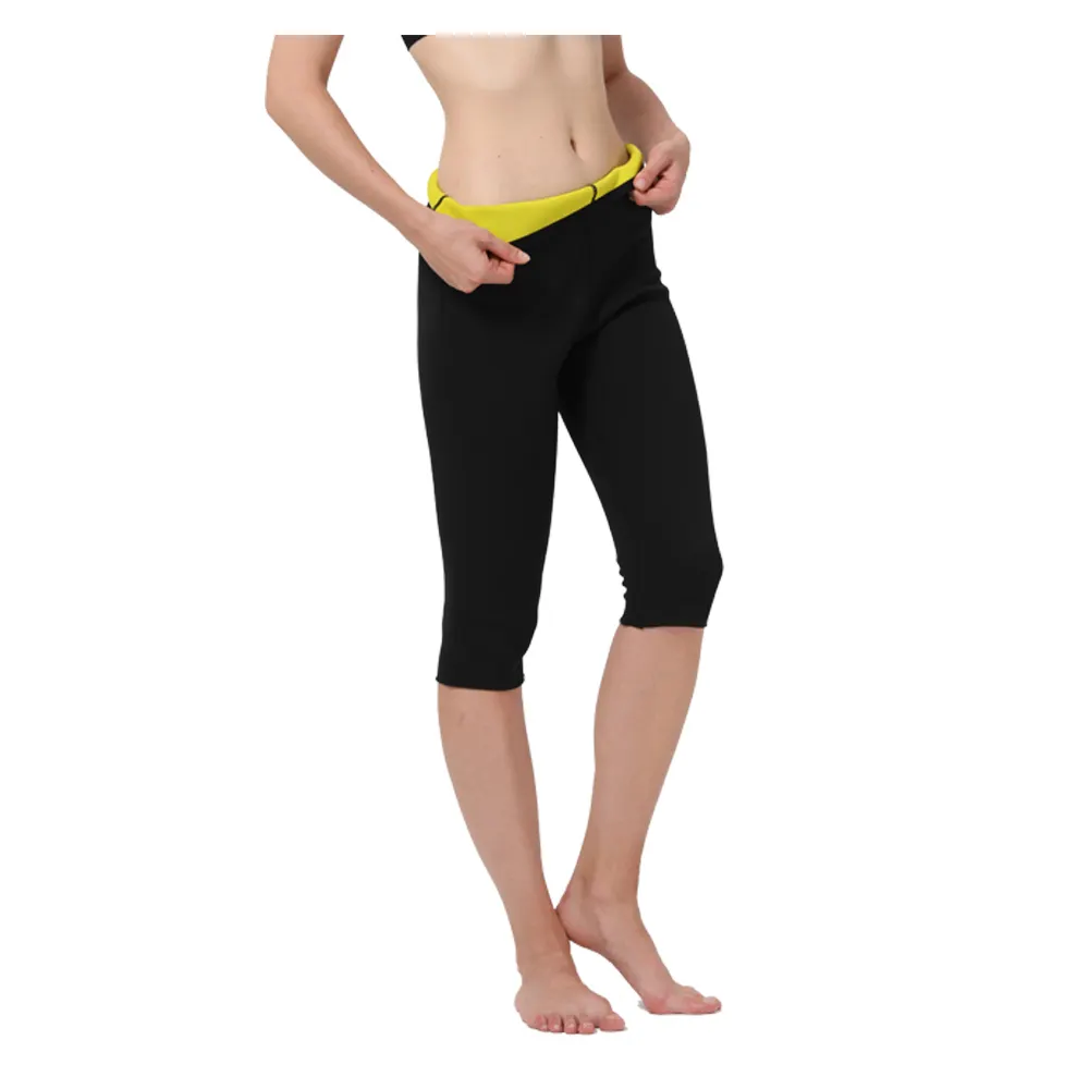 Women thermal plus size sauna suit shorts weight loss neoprene sweat effect workout pants gym shapewear legging