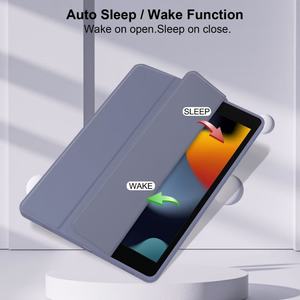 Vente flash - Étui pour tablette en PU acrylique avec dos transparent compatible avec iPad 9e/8e/7e génération (2021/2020/2019) - 10,2 pouces - Product Image 2