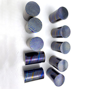 Bastone dambtanium su misura della materia prima per la fabbricazione di anelli di <span class=keywords><strong>titanio</strong></span> damasco barra rotonda - Product Image 4