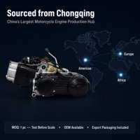 Ensemble Moteur de Moto Quad Buggy ATV 200cc GY6 CVT avec Engrenage Inverse, Arbre d'Équilibrage et Refroidissement par Air (OEM/ODM)