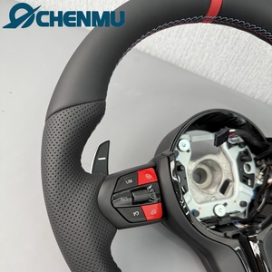 Volant sport avec bouton rouge-M pour BMW F30 F31 F10 F32 F33 F39 F80 F82 F87 Série <span class=keywords><strong>2</strong></span> 3 5 X1 X2 X3 X4 X5 X6 Plug and Play - Product Image 3