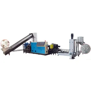 Ivima 200-800 kgh Agglomeration type plastic PP PE recycled pellet making machine/LDPE film granulator