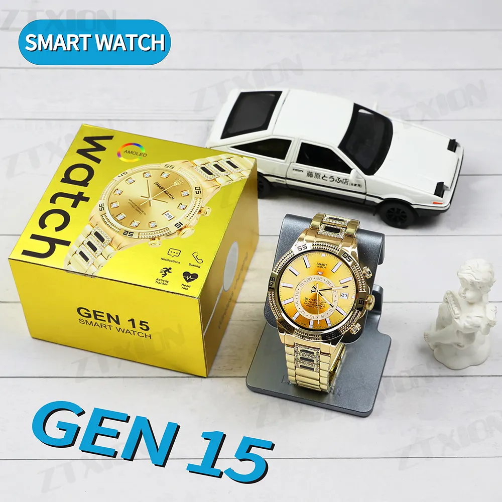 Miglior regalo per uomo Gen 15 Smart Watch Long Barrery Life Smart Calling Watch orologio elettronico Ultra 15 Fashion Business Clock