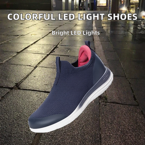 Zapatillas LED de caña alta para amantes de la luz, antideslizantes, resistentes al desgaste, con suela gruesa y soporte de arco, para correr, recargables, primavera, verano, otoño - Product Image 2