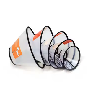 E-collier en plastique réglable pour chats chiens Style classique cônes élisabéthains Anti-morsure collier pour animaux de compagnie fourrure pour la récupération postopératoire - Product Image 3