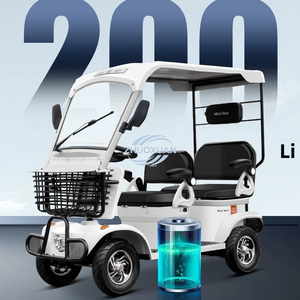 Carrito de Golf Eléctrico de 4 Ruedas con Toldo, Mini Vehículo para el Hogar, Mujeres y Niños - Product Image 3