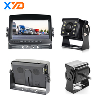 9 pouces Quad DVR moniteur 4 caméras AHD aide à la marche arrière voiture Bus camion système de surveillance vue arrière moniteur de voiture