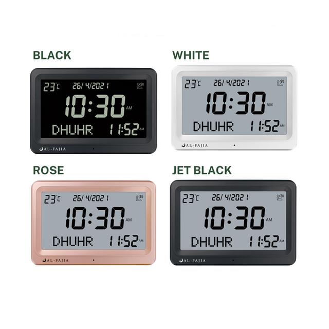 Azan Clock Multi-languages Desk Wall Clock for Living Room Home Decorated