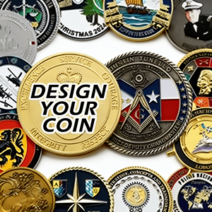 Pièces de collection personnalisées en métal 2D/3D, en alliage de zinc et laiton, estampées et découpées sur mesure, finition or et argent antique - Product Image 1