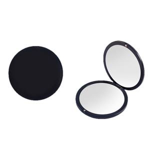 Espejo Cosmético de Bolsillo Plegable de Doble Cara Negro de Alta Gama con Logotipo Personalizado, Regalo para Chicas - Product Image 5