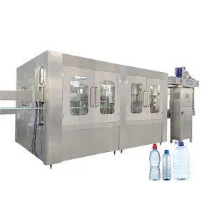 Línea de producción de agua mineral pura de botella de plástico A a Z completamente automática, planta embotelladora de agua de conjunto completo