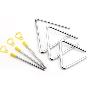 Orff Brand Percussion <strong>Instruments</strong> - <strong>Triangle</strong> (4" 5" 6" 7" 8" 9" 10" 12") and <strong>Triangle</strong> Cymbals - Product Image 2
