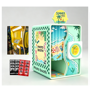 Custom Logo Nordic-Style Self-Service SLR Photobooth Machine with Metal Printer and <b>Camera</b> - Product Image 1