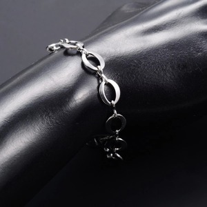 Bracelet en acier inoxydable de 8,2 mm, chaîne Rolo à gros cercles pour femmes et hommes, bijoux en métal, bracelet de poignet, chaîne de cheville, chaîne de main - Product Image 4