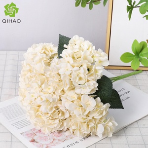 Vente flash Décoration de mariage Fleur artificielle Hydrangea pour centre de table 5 têtes Soie Fleur artificielle de qualité supérieure pour événement - Product Image 5