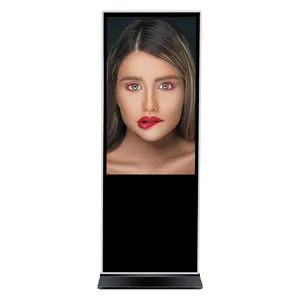 Floor standing 55 inch indoor digital signage advertising playing equipment screen players