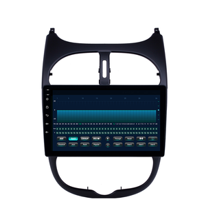 9 pouces Gps Navigation Audio Stéréo Carplay Android Auto AHD DSP 4 + 64GB 4G LTE Voiture Radio pour Peugeot <span class=keywords><strong>206</strong></span> - Product Image 2