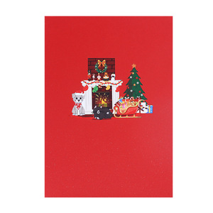 Cartolina musicale senza fine divertente <span class=keywords><strong>natale</strong></span> 4 colori fustellati vernice opaca musicale Pop-up biglietto di <span class=keywords><strong>auguri</strong></span> carta da stampa Offset saluti - Product Image 3