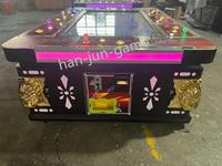Machine de jeu de pêche populaire Hanzhijun HZJ-0039 pour 8/10 joueurs, à monnayeur, 280W 110V/220V, grande table de pêche