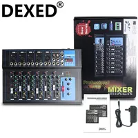 Mélangeur USB transfrontalier à 6 appareils DJ Reverb Effect Stage Audio Bar Wedding Conference Performance Mixing Console 500-999mAh