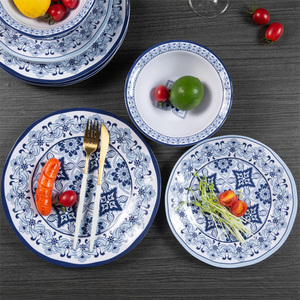 Vaisselle De <span class=keywords><strong>Luxe</strong></span> Melamine sang trọng đồ ăn, tùy chỉnh hiện đại 12 cái thiết lập completo juegos de vajillas - Product Image 4