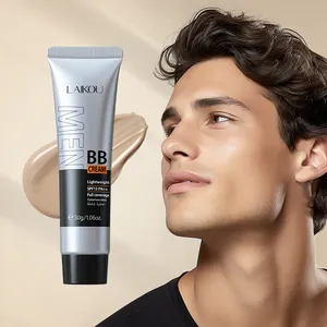 LAIKOU Creme BB masculino SPF15 PA++ 30g Protetor solar Creme à prova de água Proteção solar iluminadora