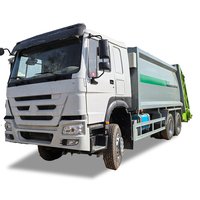 Camion à ordures compacteur d'occasion Sinotruk 6*4 10 roues pour le nettoyage et le démontage