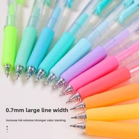 Stylos de calligraphie à encre gel Morandi 36 couleurs, grande capacité, 0,7 mm, en PVC et acrylique, pour peinture – Nouveauté très prisée