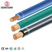 Fil conducteur électrique en cuivre nylon, isolé PVC, gaine nylon, 12AWG THHN/THWN-2 600V, fil de construction isolé PVC