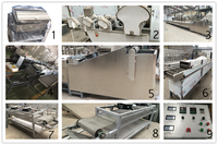 Chaîne de production de nouilles instantanées électriques multifonctionnelle automatique haute efficacité Joyang, petite échelle, en acier inoxydable 8000-11000