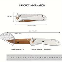 Couteau pliant BM710 avec système de verrouillage CNC AXIS, manche en aluminium usiné, lame tranchante pour le camping, la randonnée et le port quotidien (EDC)