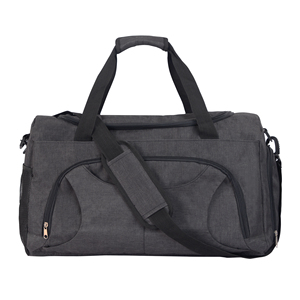 Bolsa de viaje impermeable de color gris oscuro para hombres y mujeres, bolsa de lona, mochila con compartimento para zapatos, bolsa de lona personalizada, viaje - Product Image 2