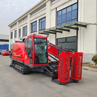 Machine de forage horizontale diesel Goodeng - Rig HDD sans tranchée à haute efficacité avec pompe/moteur/engin, profondeur de forage maximale de 30 m