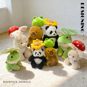 Lot de Peluches Animaux Kawaii en Gros – 18cm et 25cm – Design Parapluie & Sac à Dos – <span class=keywords><strong>Grenouille</strong></span>, Lapin, Capybara en Peluche de Dessin Animé - Product Image 1