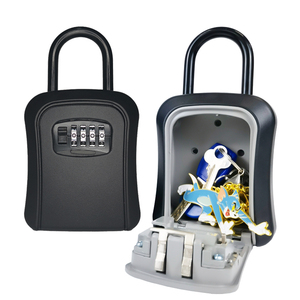 Steel Shackle Portable Hanging Safe for storing Keys Outside Car Key Fit Beach Car Handle Lockbox Surf Lock for Keys, Cards