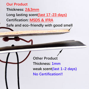 Désodorisant de <span class=keywords><strong>voiture</strong></span> suspendu avec logo personnalisé X Design fort parfum absorbant coton papier forme d'arbres personnalisable <span class=keywords><strong>odeur</strong></span> fraîche pour - Product Image 5