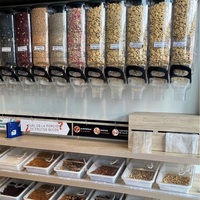 Distributeurs de nourriture en vrac à gravité pour bonbons et noix, très vendus, pour l'affichage et le stockage