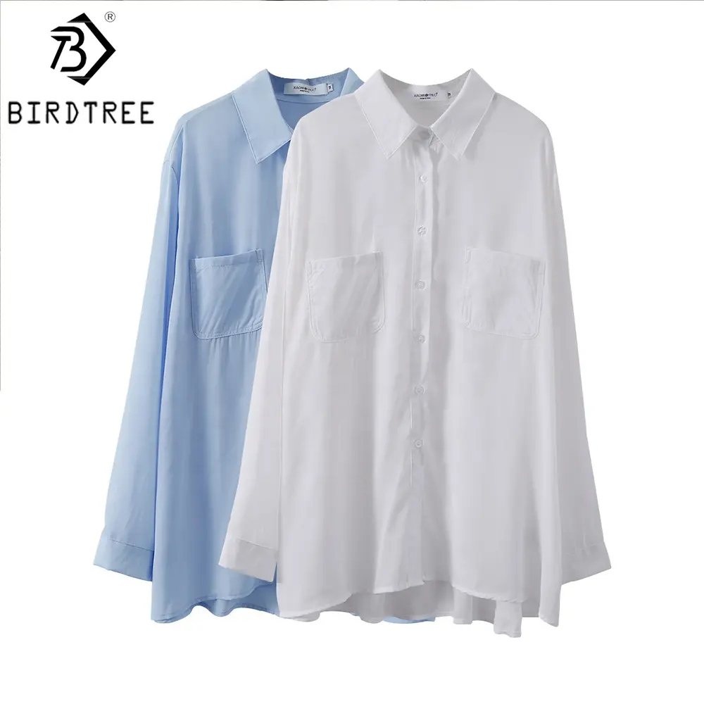 Wholesale Women Chiffon Cardigan Summer Autumn Pocket Oversized Loose Long Sleeves Thin Transparent Sunproof Shirt Tops T26909X