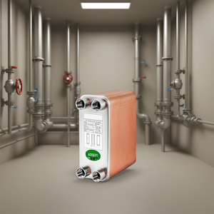 Échangeur de chaleur à plaques brasées 316L, 60 plaques de 3x7,5 pouces, 1/2 BSP FPT pour chauffage hydronique et refroidisseur de moût de bière - Product Image 2