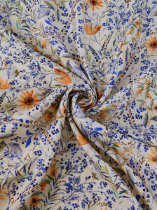 Nhậ<span class=keywords><strong>t</strong></span> Bản <span class=keywords><strong>T</strong></span>ươi Phong Cách Lụa Len Pha Trộn Nặng Satin Nhỏ Hoa In Vải Cho Nhẹ Nhàng Phụ Nữ Ăn Mặc - Product Image 4