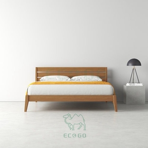 Base del telaio del <span class=keywords><strong>letto</strong></span> di bambù in legno massiccio piattaforma <span class=keywords><strong>letto</strong></span> con testiera senza scatola molla necessaria, supporto a doghe in legno - Product Image 2
