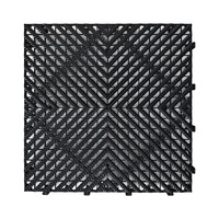 Dalles de sol modulaires emboîtables en PP imperméables pour garage et station de lavage auto, 20 mm d'épaisseur, antidérapantes, résistantes à l'usure et au parquet