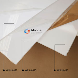 अल्लैंड रंग ऐक्रेलिक शीट ओपल सफेद काला नीला हरा - Product Image 1